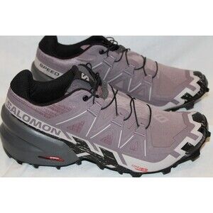 Salomon Speedcross 6 Trail Running Shoes Womens 7.5 Purple Grey Lightweight NWOB